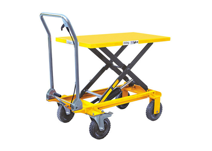 Hydraulic Scissor Lift Table With Foot Pedal Easy Operation CE