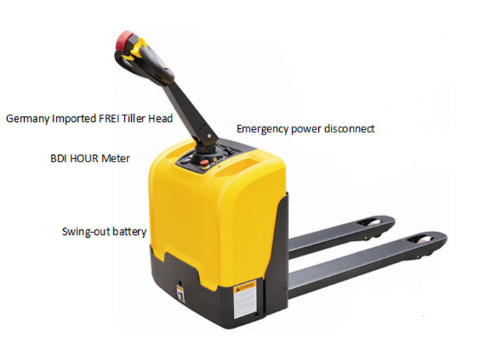 1500kg Full Electric Small Pallet Jack For Narrow Aisle