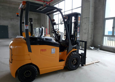 2.5 Ton 4 Wheel Electric Forklift Truck Battery Operated With Seat Energy Saving