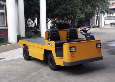 Pneumatic Battery Operated Platform Truck , Electric Industrial Tow Tractors 3000kg