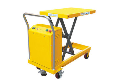 Single Electric Scissor Lift Table Truck High Strength With 900mm Lifting Height