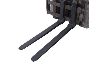 Industrial Forklift Spare Parts Fork Attachments Black Color Customized Size