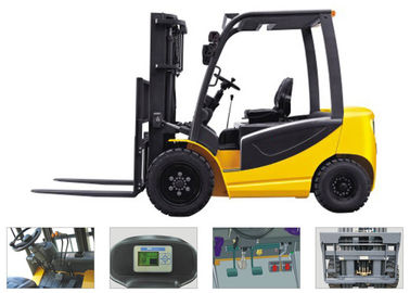 Digital Control Battery Operated Forklift , Narrow Aisle Forklift With Steering