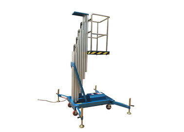 125kg Capacity Scissor Lift Work Table Lift Height 4m With Ac Power Motor