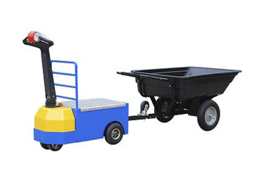 Flexible Operation Electric Tow Tractor 1500kg Super Power With Platform And Small Body