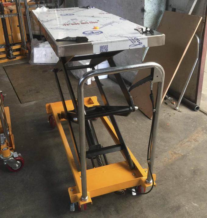 Ageing Resistance Heavy Duty Lift Table , Extra Large Plate Scissor