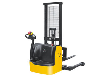 Straddle Legs Electric Lift Pallet Stacker Safe Design Adjustable Forks