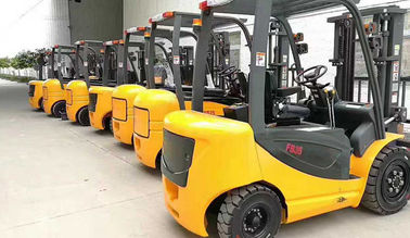 Lifting 6 Meters 3 Ton Electric Forklift , Triplex Wide View Mast Small Electric Forklift