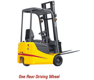 Rear Wheel Drive Warehouse Lift Truck , 1 Ton Three Wheel Electric Forklift