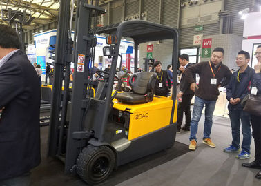 Dual Front Driving Electric Forklift Truck , 3 Wheel Forklift 13km / H Travel Speed
