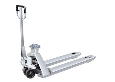 Scale Stainless Steel Pallet Truck , Weighing Goods Warehouse Pallet Trucks