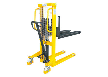 Hand Control Manual Pallet Stacker With Fixed Forks 500kg 1600mm Lifting Height