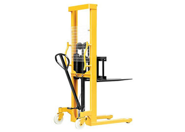 2 Ton Manual Forklift Stacker , Heavy Column Steel Hand Pallet Stacker