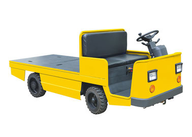 Battery Powered Electric Tow Tractor With Large Platform Solid Wheels