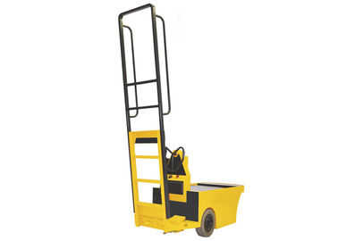 Narrow Aisle Stock Electric Tow Tractor Small Body Battery Driven Standing Type