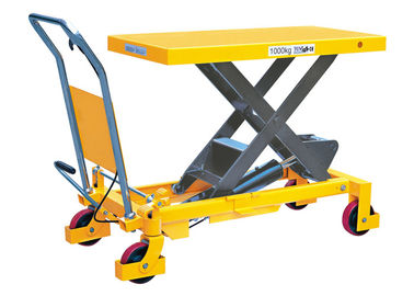 1 Ton Hydraulic Hand Lift Table With Large Table Size Smooth Lifting