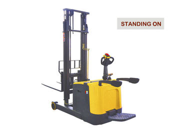 Electric Stacker Warehouse Forklift Trucks Counterbalanced With Low Voltage Protection