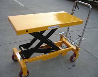 Heavy Weight Manual Lift Table , Materials Handling Small Hydraulic Lift Table