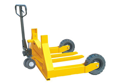 Adjustable Forks Rough Terrain Pallet Truck With Rubber Wheels 240mm Total Lift Height