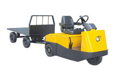 Seated Electric Airport Tow Tractor Easy - Open Back Cover 5000kg Traction Weight