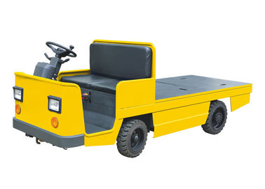 Battery Driven Electric Platform Truck , Customized Surface 4 Wheel Platform Truck