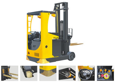 Seat Type Electric Reach Truck Forklift , Narrow Aisle Reach Truck 6.2m Lifting Height