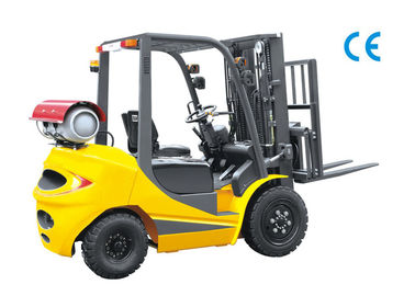 Speed 20km / H Dual Fuel Forklift 3.5 Ton , LPG Forklift Truck With Clear Visibility