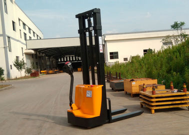 1200kg Narrow Width Walking Operating Electric Lift Pallet Stacker With Polyurethane Wheel