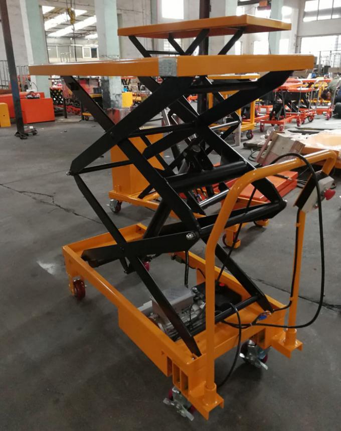 Portable Lightweight Double Scissor Lift Table Hand Operated 700 * 450